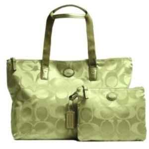 COACH WEEKENDER TOTE TRAVEL SHOULDER SAGE